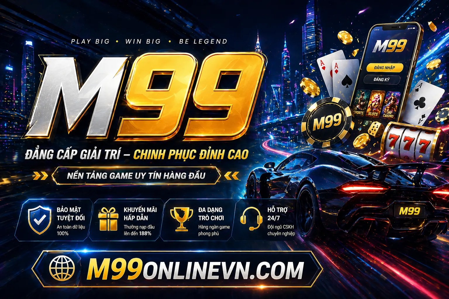 Hình ảnh banner đăng nhập an toàn 77win9 link mới